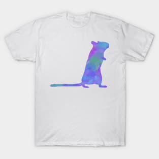 Cute Blue/green watercolour gerbil T-Shirt